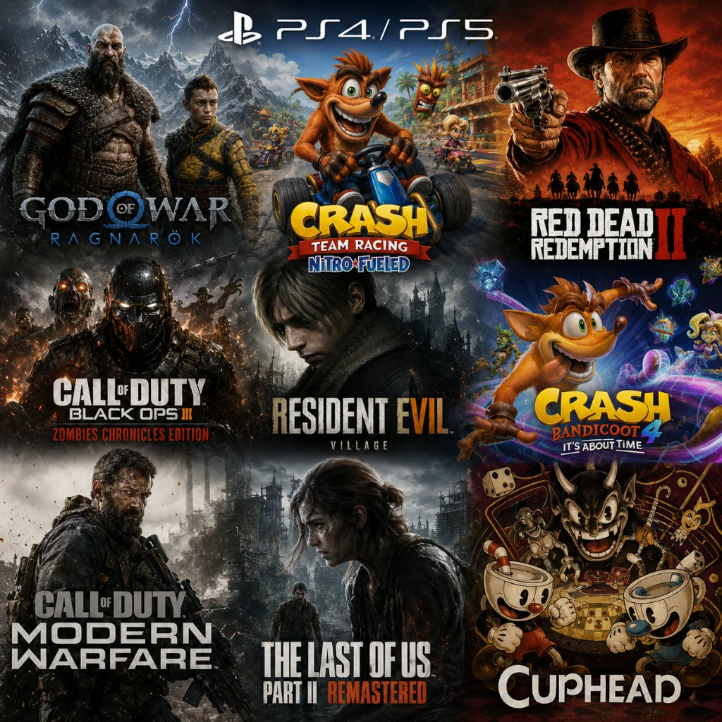 Pack PS4/PS5 — 9 juegos — A3