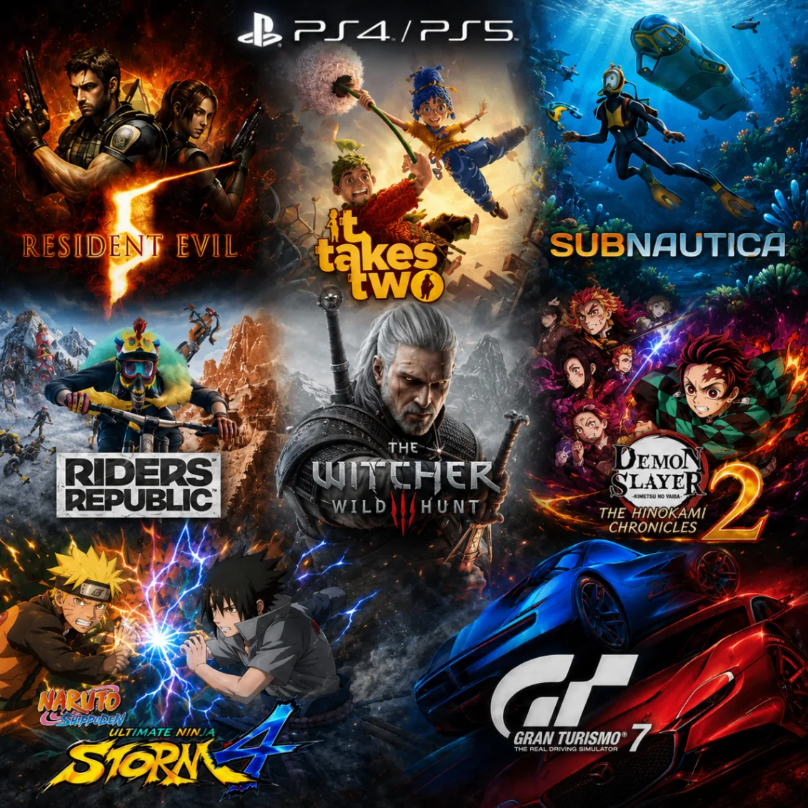 Pack PS4/PS5 — 8 juegos — A6